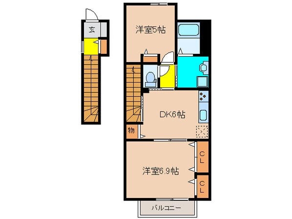 ＳＵＮサン藤原台の物件間取画像